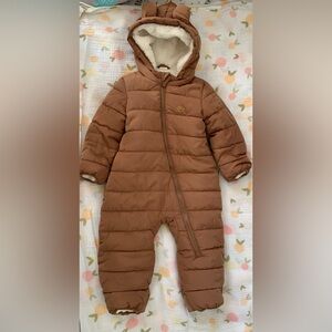 H&M Tan Puffer Snowsuit